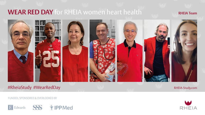 RHEIA International Wear Red Day